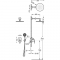 Душова система із вбудованим змішувачем Tres Lex 18188005