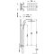 Термостатична душова система Tres CUADRO з 2-ходовим змішувачем 19039308