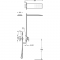 Душова система із вбудованим змішувачем Tres Loft 20018005