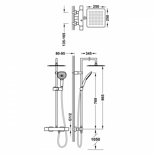 Душова система термостатична 20019502