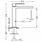 Одноважільний змішувач для раковини 241 мм Tres Loft Colors 20020303OR