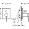 Вбудований змішувач для душу Tres Mono-Term 20118001
