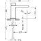 Одноважільний змішувач для раковини з донним клапаном Tres Slim 20210302D