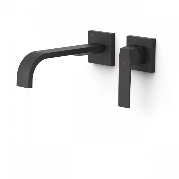 Одноважільний настінний змішувач для умивальника Вилив 240 мм Slim Exclusive 20230004NM