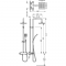Душова система з термостатом Tres Flat 20438702