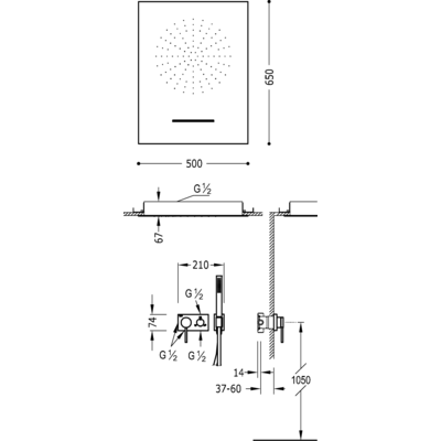 Душова система Tres 3V 21027303