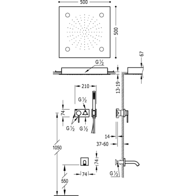 Душова система Tres 3V 21027306