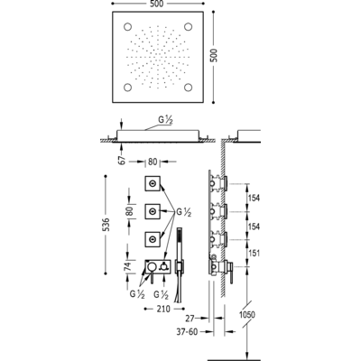 Душова система Tres 3V 21027308