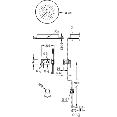 Душова система Tres 3V 21027310
