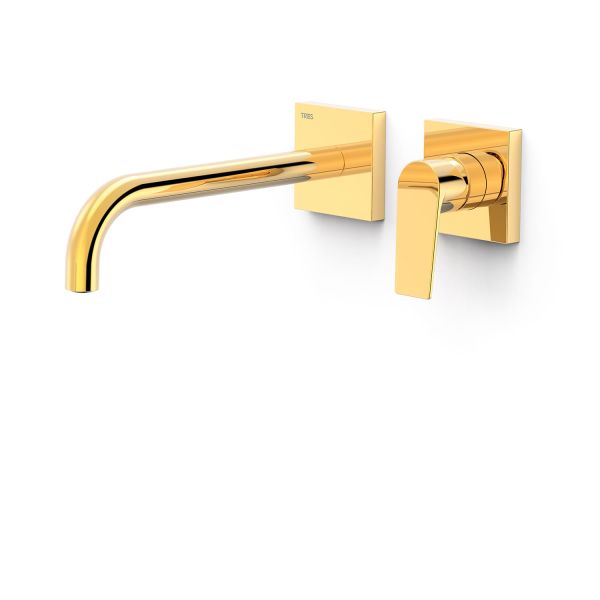 Змішувач для раковини Tres Project прихованого монтажу, вилив 240 мм, 21130022OR золото