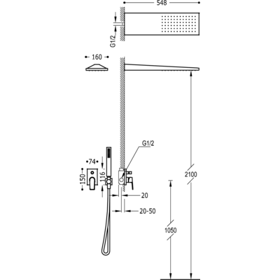 Душова система Tres Project 21198092NM