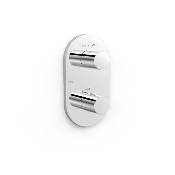 Видима термостатична частина для прихованого двостороннього Therm-box хром 21525001