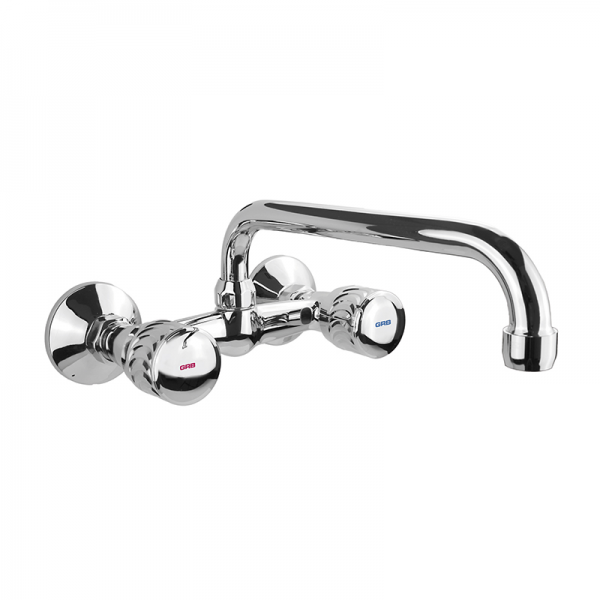 Змішувач для кухні GRB Cocinas настінний двовентильний хром 2152546034