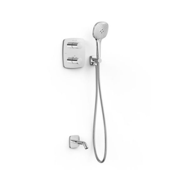 Therm-Box 2-ходовий прихований термостатичний змішувач для ванни та душу хром 21725006