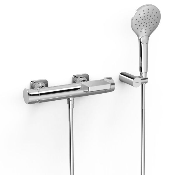 Настінний одноважільний змішувач Tres LOFT для ванни та душу 22217001