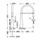 Змішувач для кухні Tres Cocina з гнучким виливом чорний 23048702NM