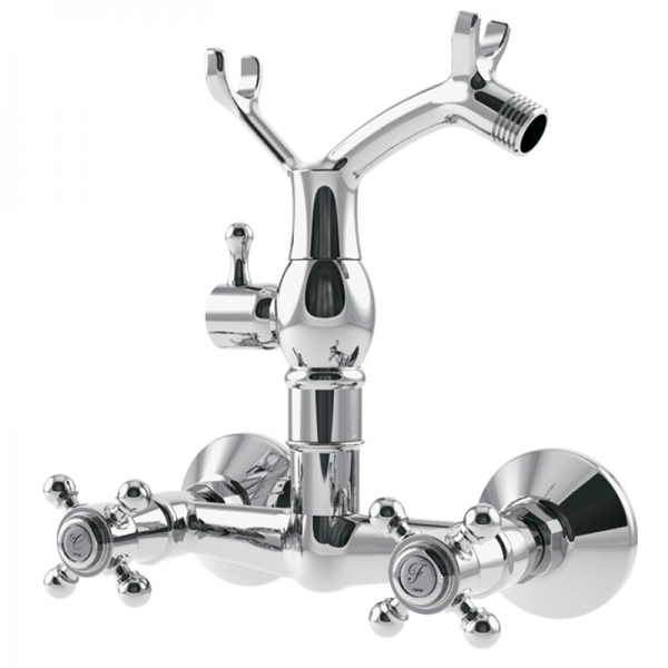 Змішувач для душу GRB Clasica Eco Save двовентильний з душовою лійкою хром 241190