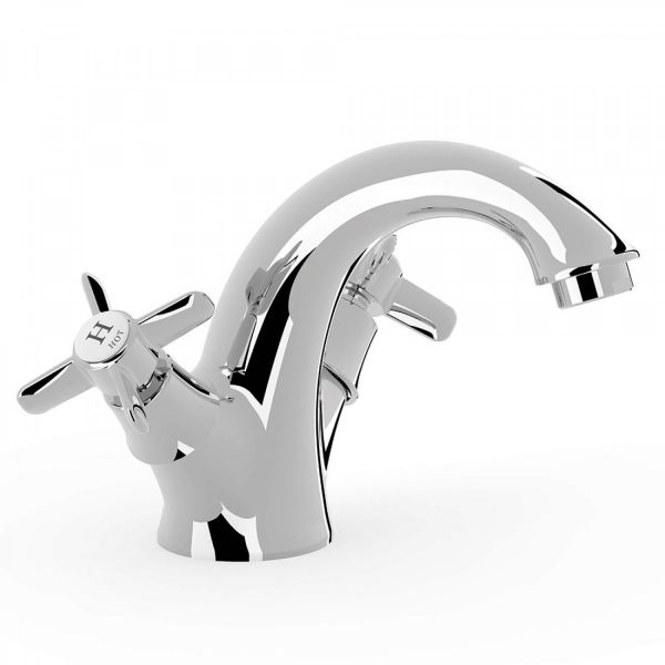 Двовентильний змішувач для умивальника Tres-Clasic 24210201