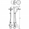 Душова стійка для ванни Tres Tres-Сlasic із термостатичним змішувачем 24219801LM