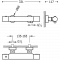 Змішувач для душу з термостатом Tres Study Exclusive 26116209KM