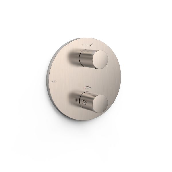 Термостат TRES, видима частина для прихованого корпусу THERM-BOX, 2-ходовий нержавіюча сталь 26225001AC