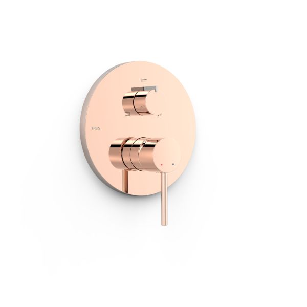 Видима частина змішувача для душу прихованого монтажу Tres STUDY EXCLUSIVE 16227310op