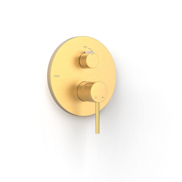 Накладка для врізного 2-way Rapid-box Tres Study Exclusive колір матове золото 26228110OM