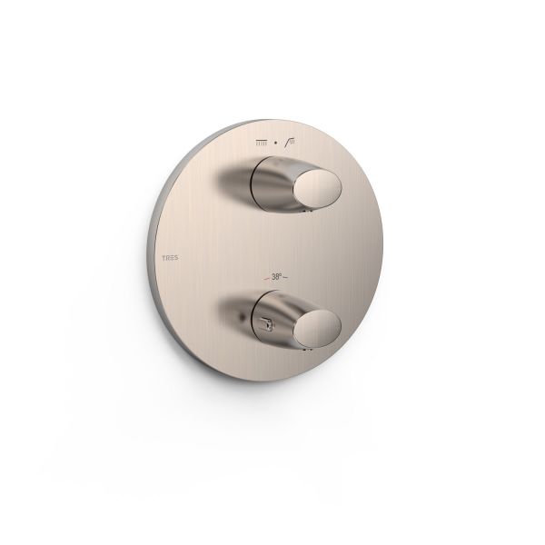 Термостатичний змішувач для ванни/душу TRES Therm-Box, нержавіюча сталь 28125001AC