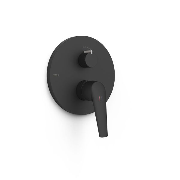 Видима частина Tres одноважільний Rapid-box 28128110NM чорний матовий