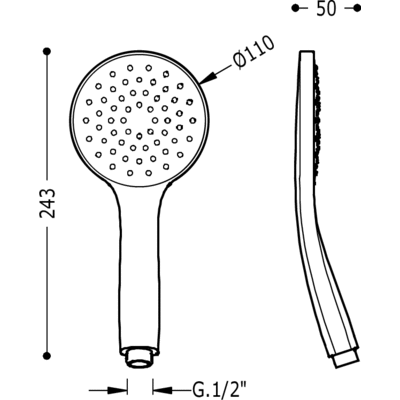 Лійка ручного душу Tres Showers 29963105