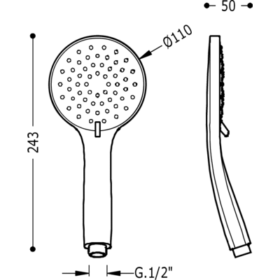 Лійка ручного душу Tres Showers 29963106