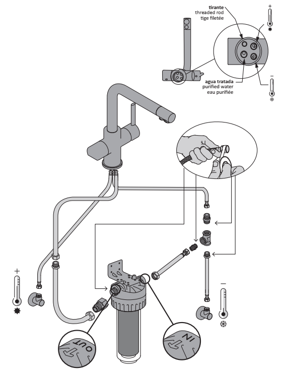 Змішувач для кухні GRB Kitchens BLACK MATT (51831512)