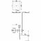Термостатичний душовий комплект прихованого монтажу Tres B-system, нержавіюча сталь 30725306AC