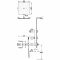 Термостатичний душовий комплект прихованого монтажу Tres B-system, хром 30725406