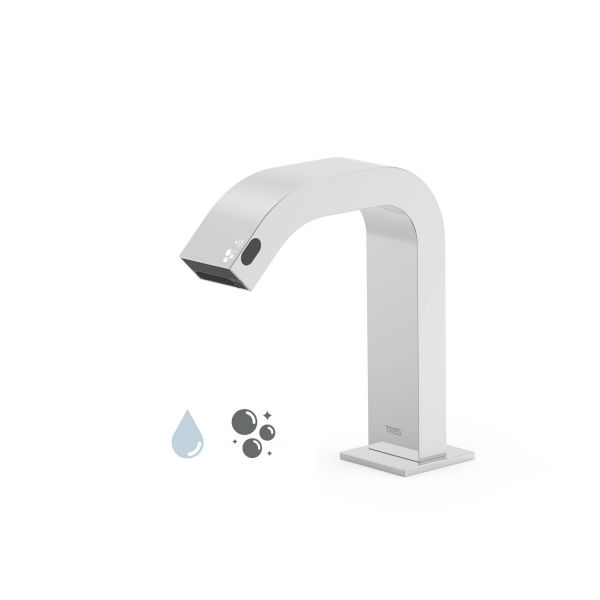 ELECTRONIC Електронний змішувач для умивальника з 1 виходом води та автоматичним дозатором мила-39210304