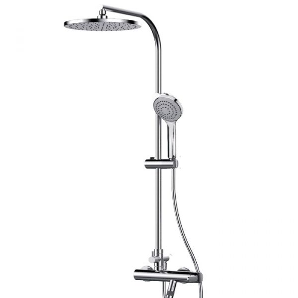 Душева система з термостатом Tender 40431400TL виготовлена із пластику в кольорі хром