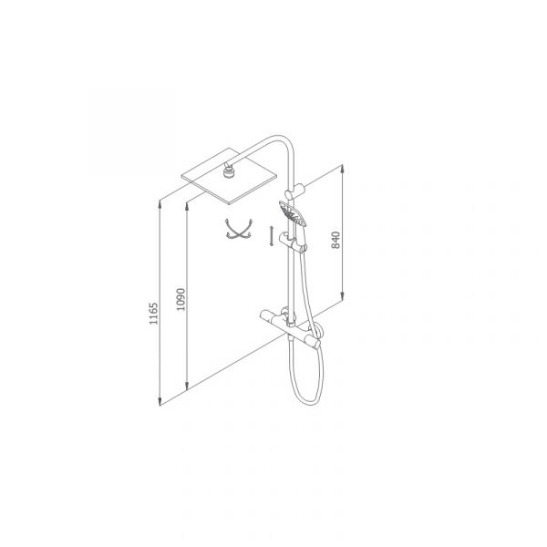 Душова система з термостатом Winner 44425440 TL