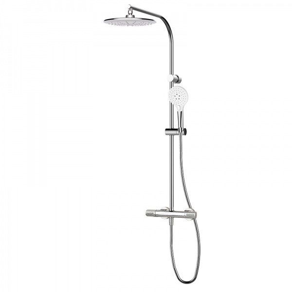 Душова стійка GRB Dry з термостатом та ручним душем хром 44435440TL
