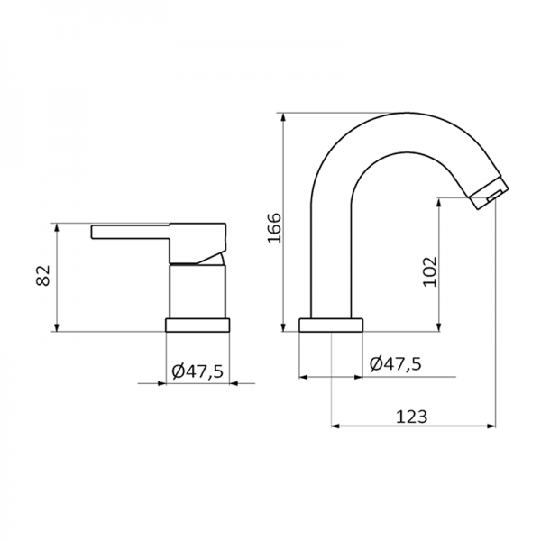 Змішувач для ванни GRB Time Cooper 46229455 PVD