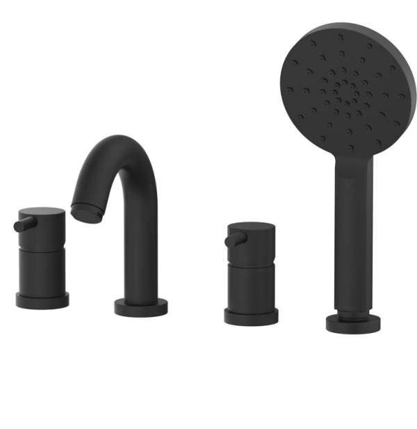 Змішувач для ванни з ручним душем GRB Time Black 46233462