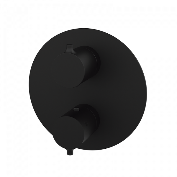 Змішувач для ванни та душу GRB Time прихованого монтажу з термостатом, чорний 47120492 PVD