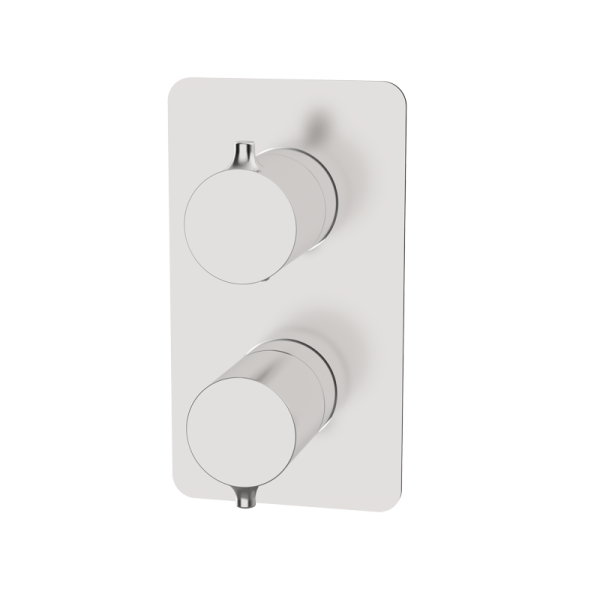 Вбудована термостатична напівквадратна панель GRB Time 3 споживачі EterNice Stainless Steel PVD 47133493