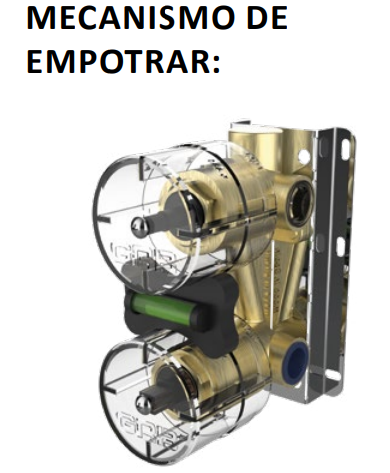 Вбудований змішувач з дивертором GRB Time EterNice Copper PVD 47235455