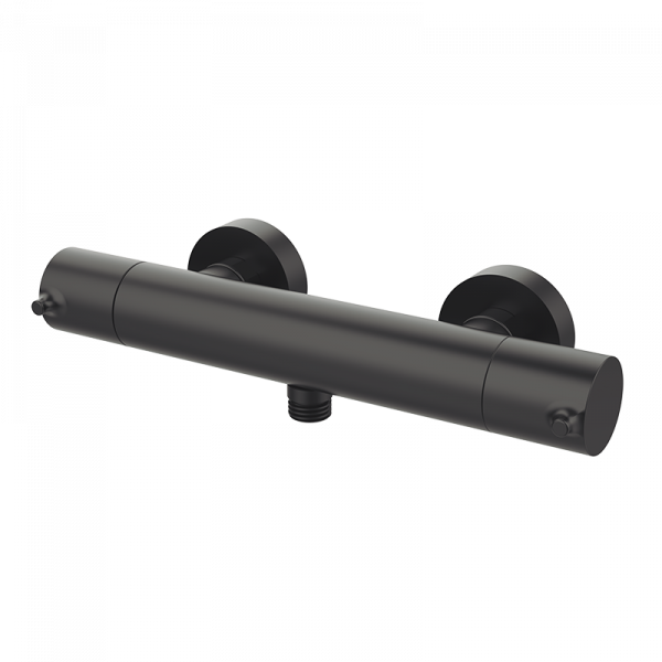 Комплект термостатичний змішувач для душу з штангою та ручним душем GRB Time, чорний матовий 47316492 PVD