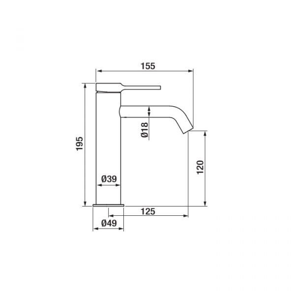 Змішувач для умивальника Time Male 47540471