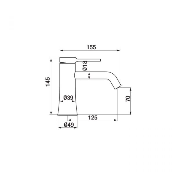 Змішувач для умивальника Time Famale 47541470