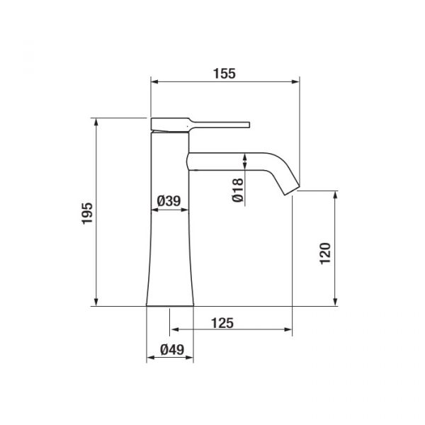 Змішувач для умивальника Time Famale 47543470