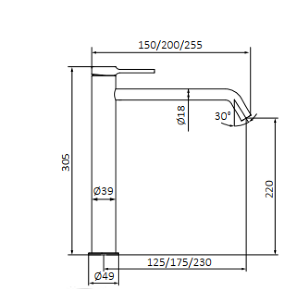 Змішувач для умивальника GRB Time Chrome 47576500