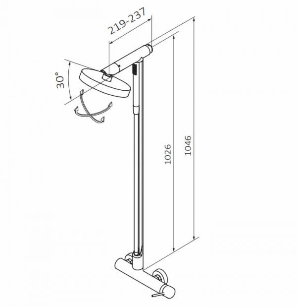 Змішувач Time для душу з колонкою GRB Gyro хром 47699472