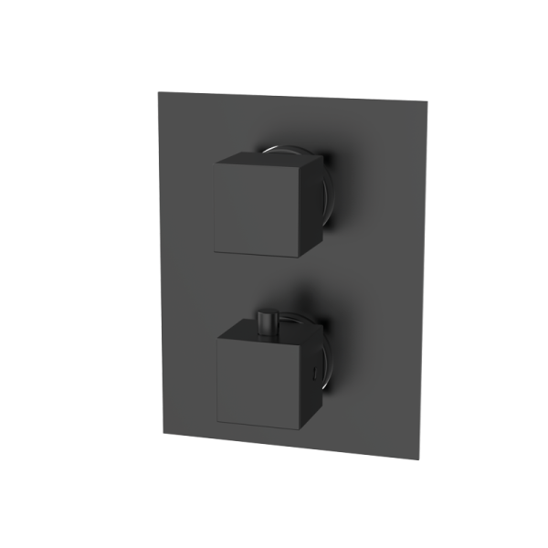 Накладна частина вбудованого змішувача прихованого монтажу GRB Kala PVD EterNice Metal Black 60557092